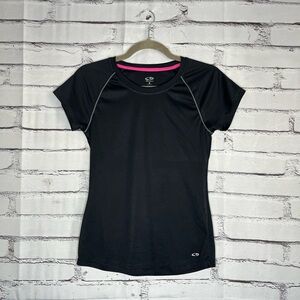 Champion Fitted Active Tee SZ S Women’s Black Gym Shirt Streetwear Athleisure